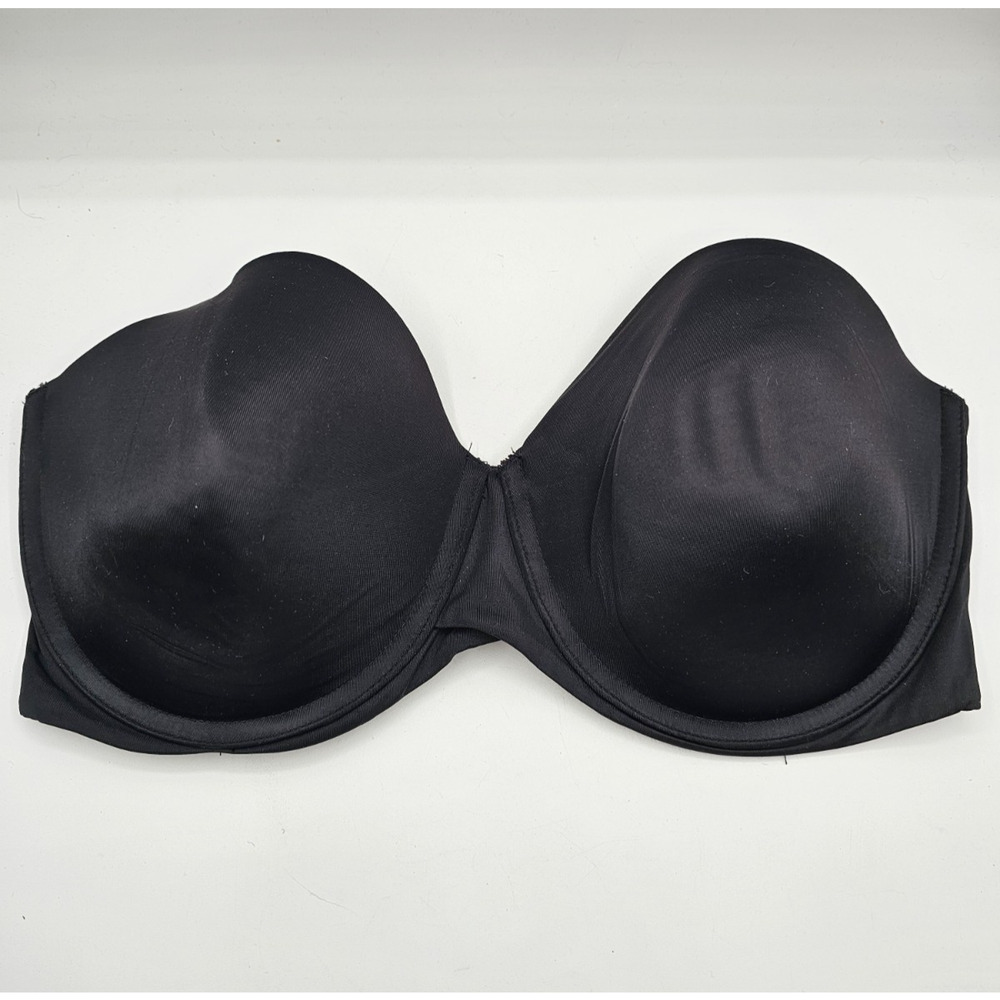 Maidenform Womens Sz 40DD Strapless T Shirt Bra Solid Black
